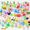 Kleeblatt 40Pcs Animal Erasers, Desk Pets for Kids, Assembled 3D Puzzle Erasers, Classroom Prizes