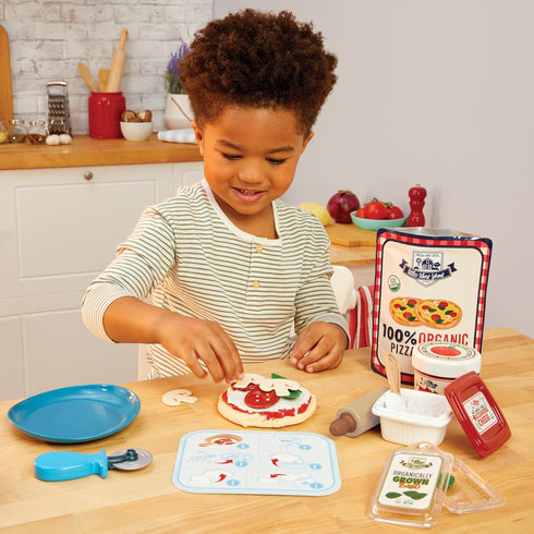 18+ 3+ Little Tikes Creative Chefs Pizza Kit with Special Make-It Mix Play Sand, Accessories, Realistic Pretend Play