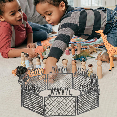 ibasenice Militarys Theme Prop Kids Toys Militarys Fence Toys Kids Scene Fence Model Toy Set Decorative Child Playthings Tabletop Plastic Plaything for Game Lovers Kid Toys