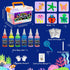 Kiditos Glow in The Dark Magic Water Elf Toy Kit, Aqua Fairy Water Gel Kit with 6 Colors and Molds