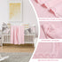 100% Cotton Baby Blanket, Light Pink, Knit Soft Warm Nursery Blanket, 30 x 40 Inches for Toddler Newborn