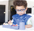 Tiny Twinkle Silicone Suction Baby Plate, Divided Dish for First Foods and Self-Feeding Toddlers (Indigo Plate)