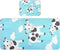 SyXIOP Cute Cow Blue Cooling Baby Crib Mattress Sheets 28" x 52" Breathable