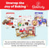 Set 6-12 Baketivity Masterpiece Cookies Kids Baking Kit - Cooking Kit for Kids with Premeasured Ingredients, Step by