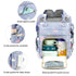 Yusudan Backpack Elephant Diaper Bag for Baby Girls, Mom Waterproof Large Nappy Bags for Women