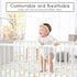 Sweet Jojo Designs Fitted Baby Crib Sheets (White and Yellow Boho Sun) for Boys or Girls, Infant Nursery, Toddler Room