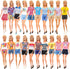 BARWA 10 Sets Doll Clothes - 5 Bikini Swimsuits and 5 Outfit Tops with 10 Shoes for 11.5 Inch Dolls