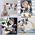 XIXILAND Black and White Musical Car Seat Toys - High Contrast Infant Stroller Toys for Newborns 0-6 Months