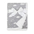 American Baby Company Heavenly Soft Chenille Sherpa Receiving Blanket, 3D Gray, 30" x 35", Warm and Cozy