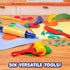 READY 2 LEARN Dough Tools Set of 6 - Playdough Tool Set for Toddler Crafts, Roll, Cut, Mold, and Flatten
