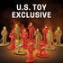 U.S. Toy Heroic Firefighter Figures, 12-Pack Fireman Figurines for Pretend Play and Birthday Gifts