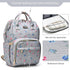 GAIVP Backpack Diaper Bag for Women, Baby Bags for Girls,Diaper Bag with Changing Pad, and Insulated Pockets-Grey