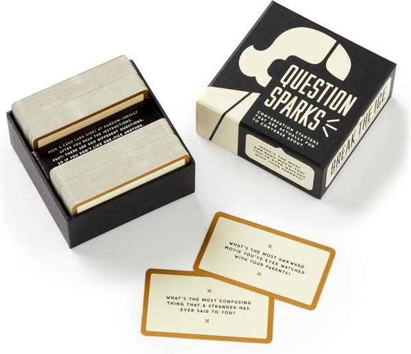 Brass Monkey - Question Sparks - Social Party Game with 200+ Unique Conversation Starter Cards