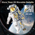 Sets 1008 70131, 8-14 JMBricklayer Space Astronaut Building Block for Adults, PCS Spaceman Toys with Display Stand