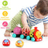 6-12 7 8 9 10 11 18 1 2 iPlay, iLearn Baby Toy Train, Infant Soft Cars for Month Boy, Musical Push N Go Truck, Toddler