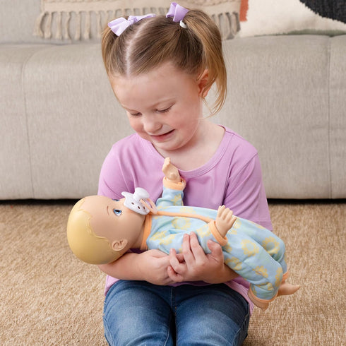14 Inch 13, Acorn Avenue Soft Baby Doll for Toddlers with Removable Clothes & Pacifier, Toddler Doll Toy (Blue