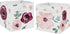 Sweet Jojo Designs Burgundy Watercolor Floral Foldable Fabric Storage Cube Bins Boxes