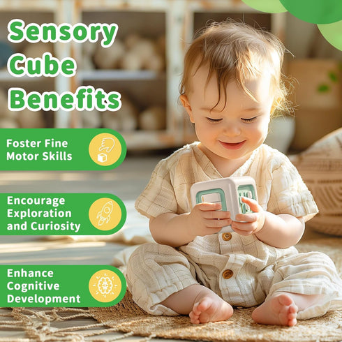 1-3, 12-18 1-2, 1st SOCBTNSO Busy Cube Toy, Sensory Toys for Toddlers Baby Car Seat Toys Months, Toddler Airplane