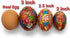 Rumikrafts 13 3 inches, Dozen (Set Hand Painted Wooden Easter Eggs, ecofriendly and Lightweight, Kids Friendly, pisanki