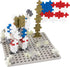 PLUS PLUS Baseplate Duo - Gray and Blue, 4.5 x 4.5 inches, Base Accessory for Building Creations, STEM Toy