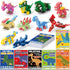 Qumic Valentines Day Cards for Kids School - 30 PACK Dinosaur Building Block
