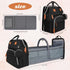 Backpack Diaper Bag for New Parents, Large Capacity Baby Travel Bag with Bottle Holders, Multiple Compartments (Black)