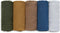 Muslin Swaddle Blankets, 5 Pack Neutral Burp Cloths for Newborn Boys and Girls, Breathable Skin-Friendly Wrap (Elegant