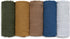Muslin Swaddle Blankets, 5 Pack Neutral Burp Cloths for Newborn Boys and Girls, Breathable Skin-Friendly Wrap (Elegant