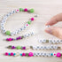 Make It Real: Block ‘N Rock Bracelets Kit - Create 4 Unique Letter Charm Bracelets, 147 Pieces