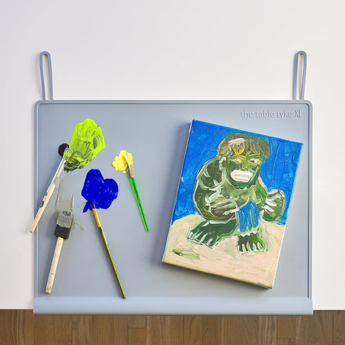 The Table Tyke Table Tyke Placemat XL Silicone Baby Placemat with Teething Edge Bumper - Waterproof Toddler Table Mat