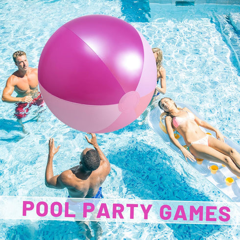 2 60 Inch Summer Swimming Summer Ceenna Pcs Giant Beach Ball Large Inflatable Pool Toy Balls Toys Parties PVC Jumbo