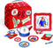 YOTTOY Paddington Bear Collection, 14-Piece Kids Tin Tea Set with Illustrations & Sturdy Carrying Case