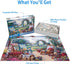 1000 Cozy 1000 1000 Piece Puzzle for Adults, Patio Garden Puzzles for Adults Pieces Flower Garden Jigsaw Puzzles Pieces