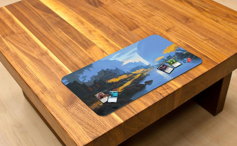 Fisherman's Village (Stitched) - MTG Playmat by Andreas Rocha, Compatible with Magic The Gathering