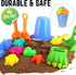 Liberty Imports 13 PCS Beach Sand Toys, Dinosaur Claw Hand Scoop Play Set with Bucket and Molds for Kids