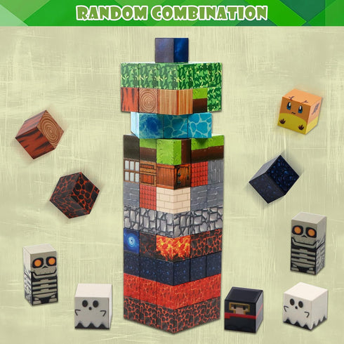 144PSC Set 6 7 8 9 Magnetic Building Block Toy - Stacking Construction to Cultivate STEM Skills for Boys and Girls