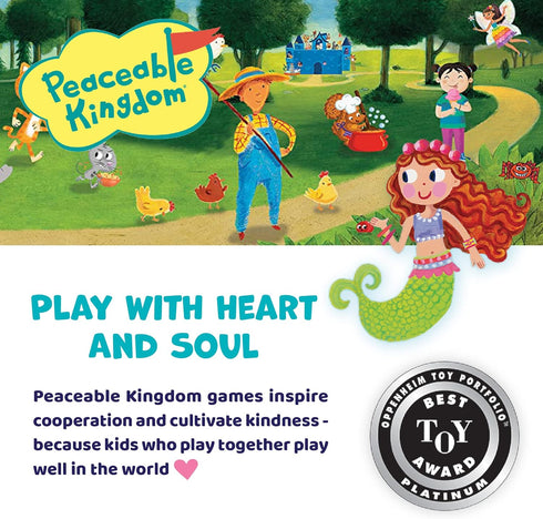 2 6 5+ Peaceable Kingdom Mermaid Island Award Winning Cooperative Board Game for to Kids Ages