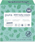 Pura Natural Sensitive Baby Wipes, 99% Water, Unscented & Hypoallergenic, Suitable for