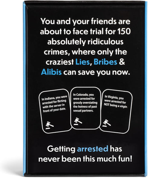 Lies, Bribes & Alibis - Fun Party Card Game for Date Nights, College Gatherings, and Game Nights