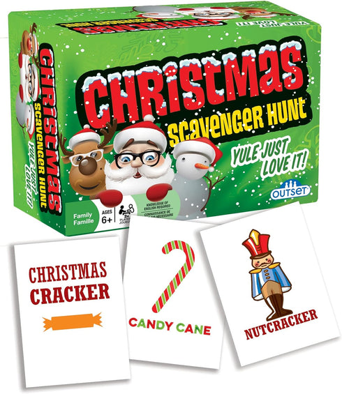 Outset Media Christmas Scavenger Hunt Game - 220 Cards with Holiday Themed Objects for Ages 6+