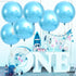 KatchOn Light Blue Foil Balloons - 22 Inch Pack of 6 for Baby Gender Reveal and Under The Sea Party Decorations