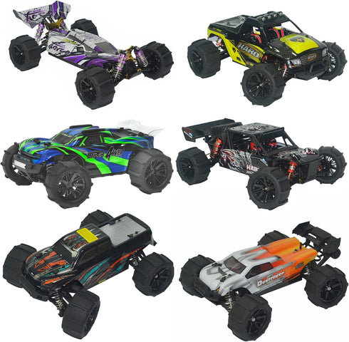 2 Pieces RC 1:16 Pre-Glued Paddles Buggy Tires, Hex 12mm Wheels for Snow Sand Off Road Car (2 PCS)