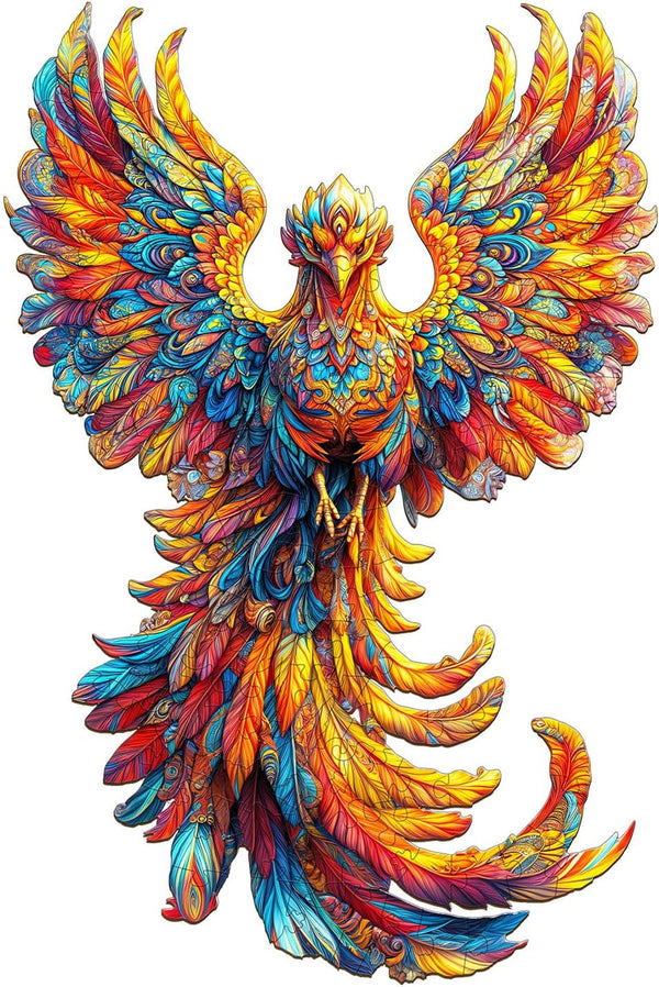 Wooden Puzzles for Adults - Flameborn Wooden Jigsaw Puzzle, Unique Animal Shaped