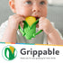 3+ Nuby Veggie Teether for Teething Relief - Soft Baby Teething Toy - Months - Corn