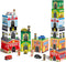 Coogam Montessori Sorting & Stacking Blocks with Nesting Garages Cars, Stackable Number