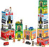 Coogam Montessori Sorting & Stacking Blocks with Nesting Garages Cars, Stackable Number