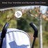 StrollAir Set of Two Universal Handle Sleeve Covers, Black, 9 Inch