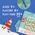 9+ Talking Tables Christmas Family Games Night, Six Games, After Dinner Party, Fun Travel Pocket Games for Kids, Card