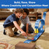 Cieex 16.5 Set 4 4 Flexible Race Track for Kids, Ft Flex Track with Cars & Suction Cups | Roll Up Race Car Track