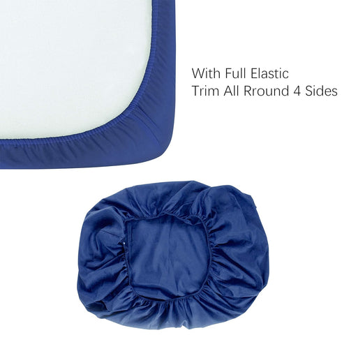 2 Pack 100% Cozy 28x52 28x52 Inches NTBAY Brushed Microfiber Fitted Crib Sheet, Super Soft and Crib Sheet for Standard